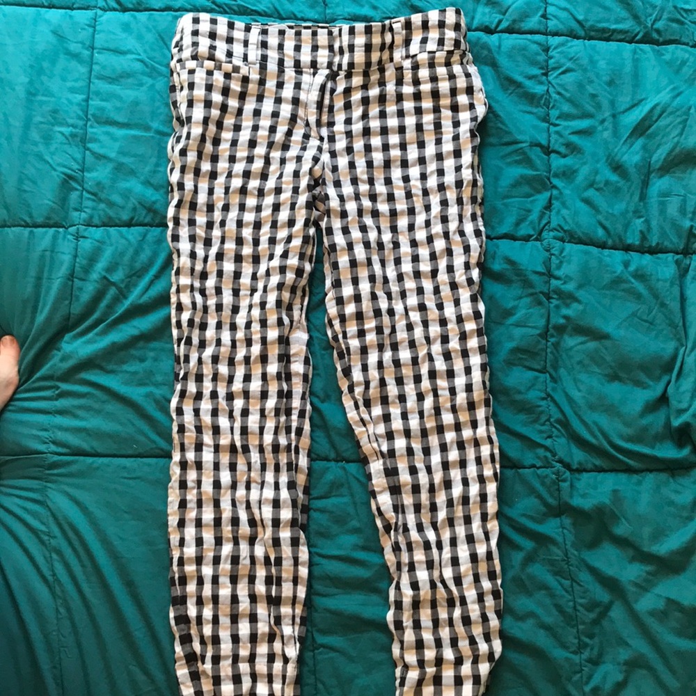Checkered capris